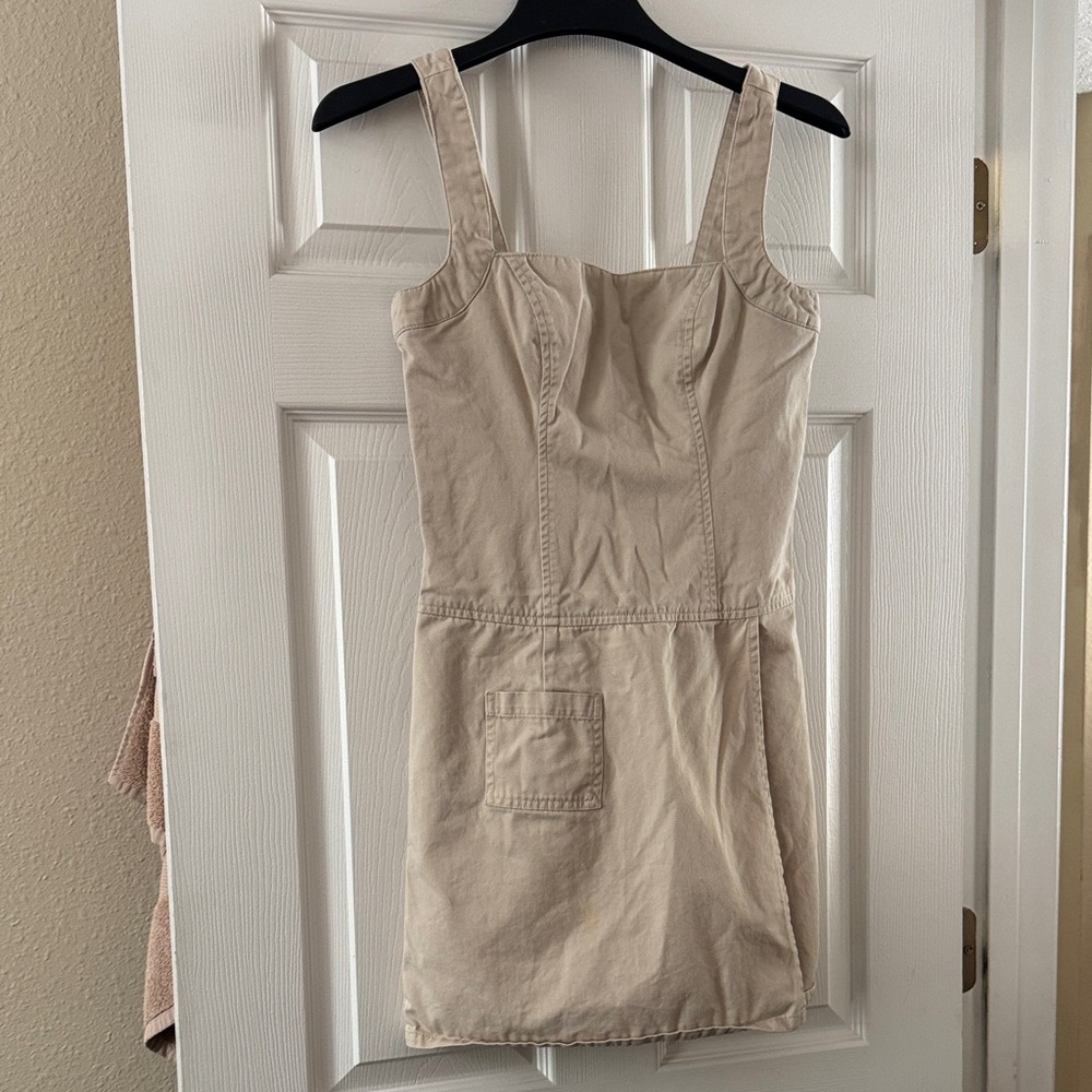 Guess Beige Mini Dress with Pocket